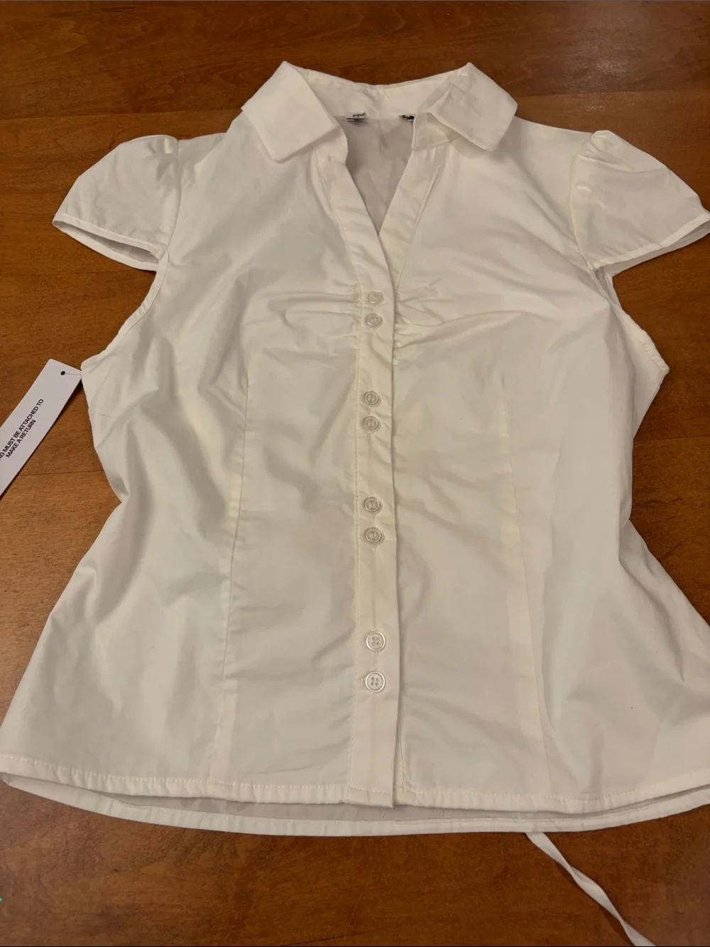 White Button-Up Arianwyn Blouse by Princess Polly. - Picture 2 of 9